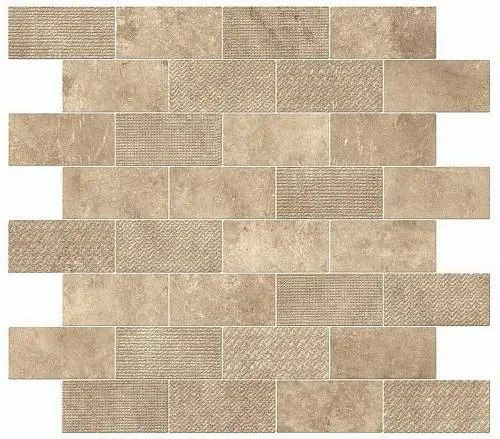 Мозаика Atlas Concorde 9AKE Aix Beige Minibrick Tumbled 30,5x30,5