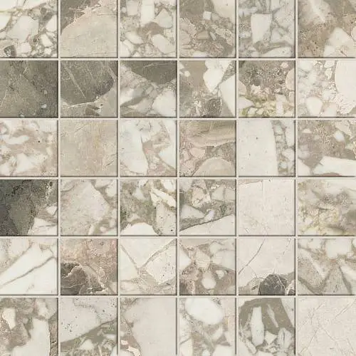 Мозаика Atlas Concorde Forte dei Marmi Ceppo Apuano Cream Mosaic Lap 30x30 (610110001058)